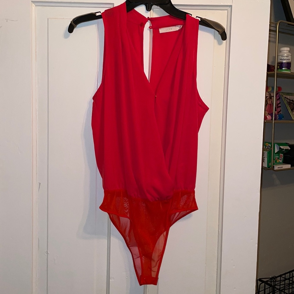 Red top/bodysuit